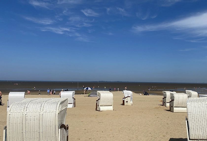 Der Strand in Sahlenburg (Cuxhaven)