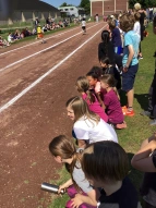 Beim Staffellauf